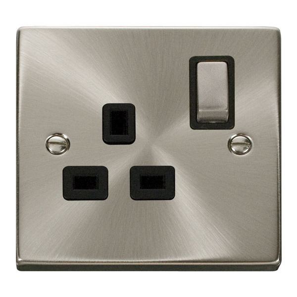 Click VPSC535BK 1 Gang 13A DP ‘Ingot’ Switched Socket Outlet