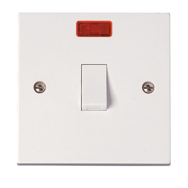 Click PRW023 1 Gang 20A DP Switch With Neon