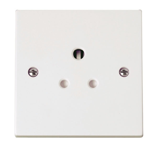 Click PRW038 1 Gang 5A Round Pin Socket Outlet