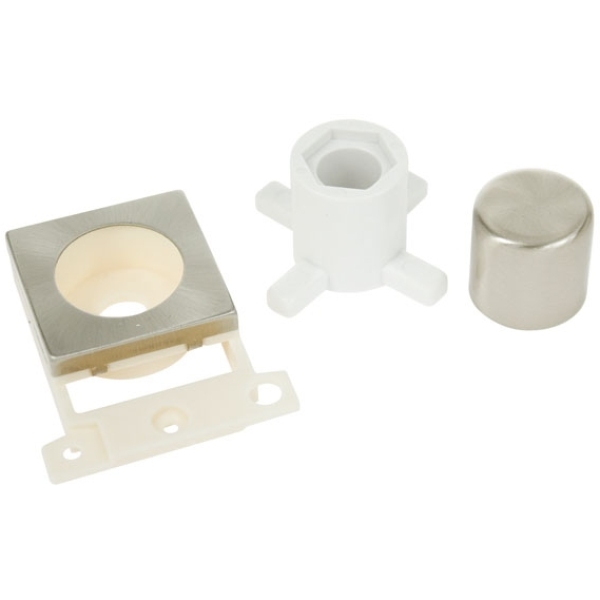 Click Scolmore MD150SC Dimmer Mounting Module Kit - Satin Chrome