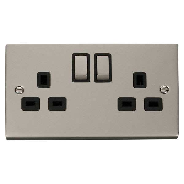 Click VPPN536BK 2 Gang 13A DP ‘Ingot’ Switched Socket Outlet
