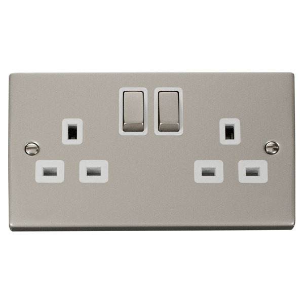 Click VPPN536WH 2 Gang 13A DP ‘Ingot’ Switched Socket Outlet