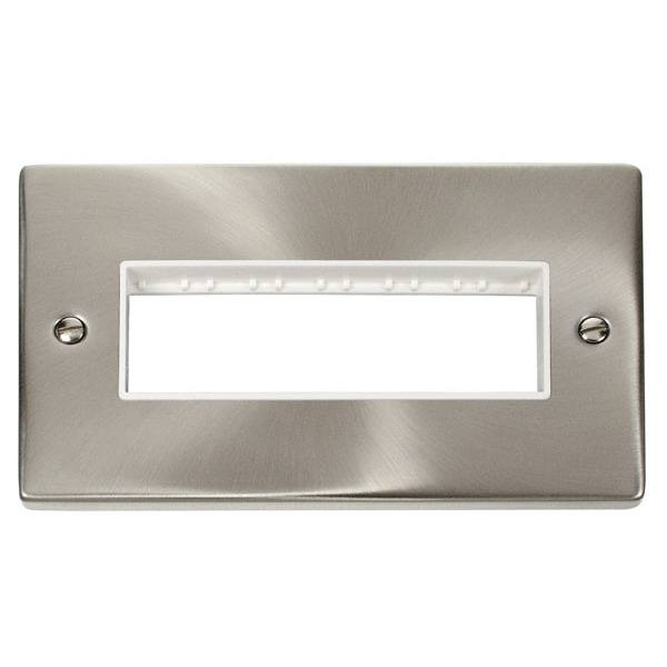 Click VPSC426WH 2 Gang Plate 6 In-Line Aperture