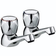 Club Basin Taps With Metal Heads Chrome Plated