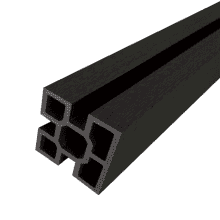 Complete Composite Fencing Versafence Composite Fence Post 2400mm Charcoal