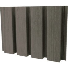 Complete Composite Slatted Cladding 2500 x 220 x 26mm Misty Wood