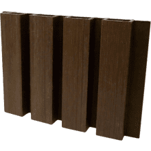 Complete Composite Slatted Cladding 2500 x 220 x 26mm Walnut