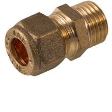 COMPRESSION MALE IRON COUPLING 10mm x 1/2" 35665 WRAS APPROVED