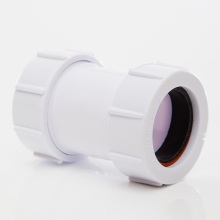 Compression Waste Straight Connector White 32mm  