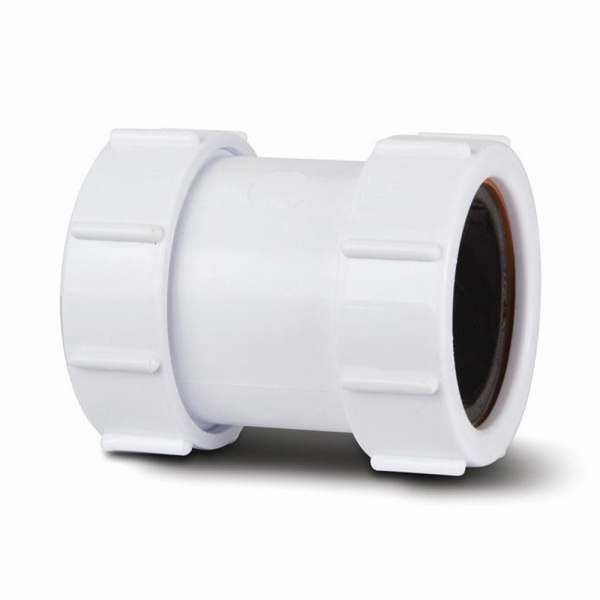 Polypipe Waste Straight Connector 40mm White