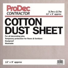 Contractor Cotton Twill Dust Sheet 12x9ft
