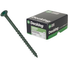 Countersunk Pozi Decking Screws M5 X 75Mm 10 X 3" Clam 100 Sdty103