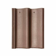 CREST DOUBLE PANTILE ROOF TILE SMOOTH DARK BROWN NK-3020.85