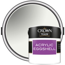 Crown Trade Acrylic Eggshell 2.5L White 5064685