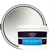 Crown Trade Mid Sheen Emulsion 2.5L Brilliant White 5064696