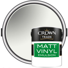 Crown Trade Vinyl Matt Emulsion 10L Brilliant White 5024072