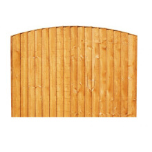 Denbigh Timber Tanalised Convex Vertical Board Panel 6 X 5 (5 High To Top Of Bow) Bovb6X5Ptg