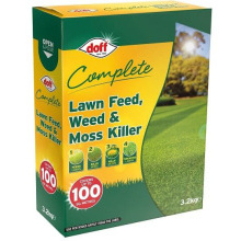 DOFF DOFLM100 COMPLETE LAWN FEED  WEED & MOSS KILLER 3.2kg