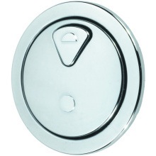 DUDLEY 327732 DUAL FLUSH REPLACE ROUND PUSH BUTTON CHROME 73.5mm