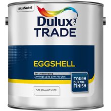 Dulux Trade Eggshell Pure Brilliant White 2.5ltr