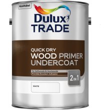 Dulux Trade Q/Dry Wood Primer Undercoat White 5ltr