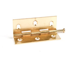ELECTRO BRASSED LOOSE PIN LIGHT STEEL BUTT HINGES PAIR 1840 75mm 1840 3.0EB
