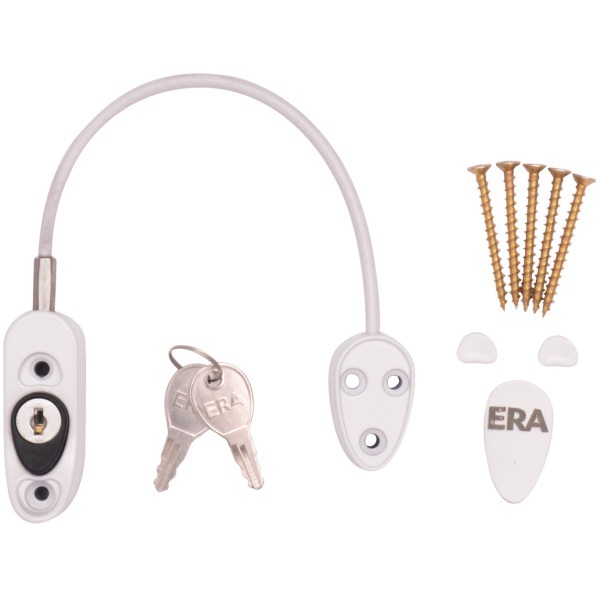ERA Cable Safety Restrictor White P/Bag 723-15