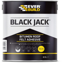 EVERBUILD BLACK JACK BITUMEN ROOF FELT ADHESIVE 2.5l 90402