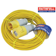 FAITHFULL FPPTL14ML EXTENSION TRAILING LEAD 110v 16a 14m YELLOW