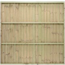 Featheredge Standard Fence Panel Brown 1.5m