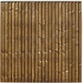 Featheredge Weston Fence Panel Brown 0.93m