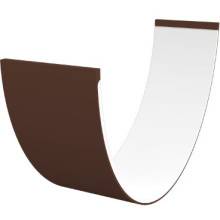 FREEFLOW ROUND GUTTER 4m LEATHER BROWN FRG400LB
