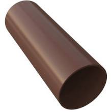 FREEFLOW ROUND PIPE 2.75m LEATHER BROWN FRP275LB