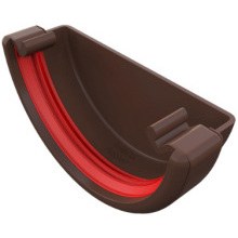 FREEFLOW ROUND STOPEND EXTERNAL LEATHER BROWN FRR607LB