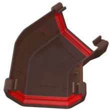 FREEFLOW SQUARE 135` GUTTER ANGLE LEATHER BROWN FRS604LB