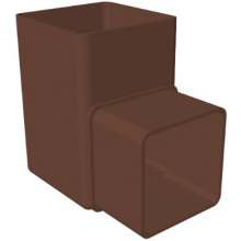 FREEFLOW SQUARE 90` OFFSET BEND LEATHER BROWN FRS524LB