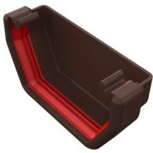 FREEFLOW SQUARE STOPEND EXTERNAL LEATHER BROWN FRS607LB