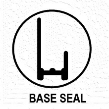 FREEFOAM GEOPANEL ALUMINIUM 2.4m x 7.6mm BASE SEAL TRIM WHITE GET9BSWH