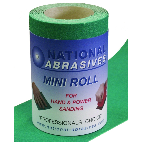 Buildbase Green A/Ox S/Paper 5mtr x 115mm P80