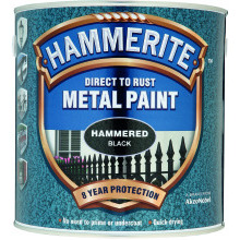 Hammerite 2.5L Hammered Finish Direct To Rust Black