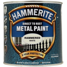 Hammerite 2.5L Hammered Finish Direct To Rust White