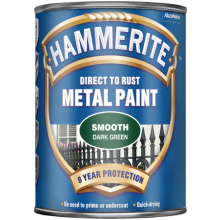 Hammerite 2.5L Smooth Finish Direct To Rust Metal Paint Dark Green