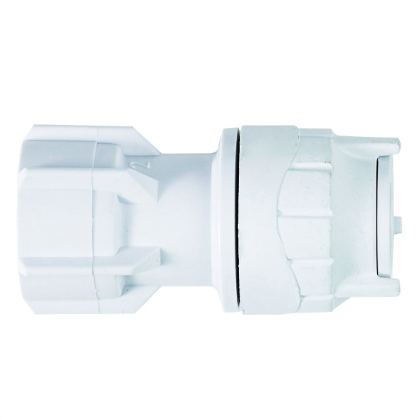 Polyfit Hand Tap Connector White 15mm x 3/4"