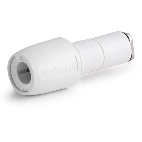 HEP2O Spigot Socket Reducer White 22mm x 15mm