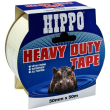 HIPPO HEAVY DUTY TAPE 50mm x 50m WHITE H18002