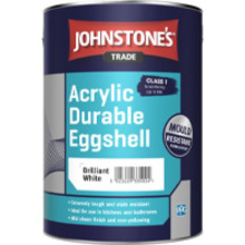 JOHNSTONES ACRYLIC EGGSHELL BRILLIANT WHITE 2.5l 301545