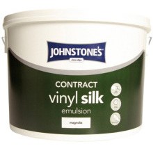 Johnstones Contract Vinyl Silk Emulsion 10L Magnolia 306761
