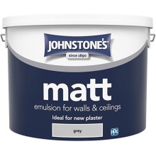 Johnstones Vinyl Matt Emulsion 10L Grey 423263