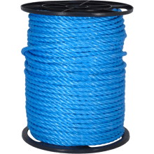 Kendon Polypropylene Large Coil Rope Blue 8mm x 110m Plastic Reel