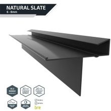 KYTUN BLACK CONTINUOUS SLATE DRY VERGE 3m (SLATE THICKNESS 8-10mm) 32mm C02LPBL